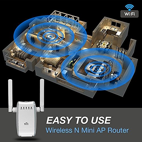 WLAN Router,Wi-Fi Range Extender,Signal Booster WiFi Repeater（2,4 GHz 300 Mbps IEEE802.11n/g/b mit WPS) - 3