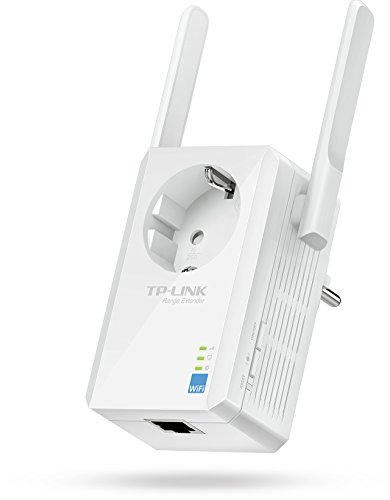 TP-Link TL-WA860RE WLAN Repeater(300 Mbit/s, 1 Port, integrierter Steckdose, 2 flexible externe Antennen, WPS, kompatibel mit allen WLAN Geräten)