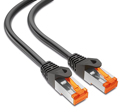 mumbi 5m Cat.6 Ethernet Lan Netzwerkkabel - Cat.6 FTP (RJ-45) 5 Meter Kabel in schwarz - 2