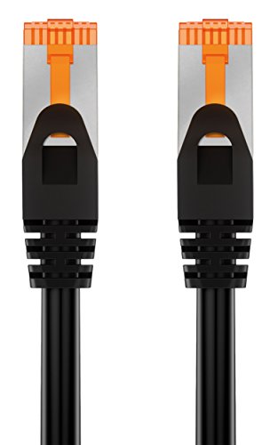 mumbi 5m Cat.6 Ethernet Lan Netzwerkkabel - Cat.6 FTP (RJ-45) 5 Meter Kabel in schwarz - 4