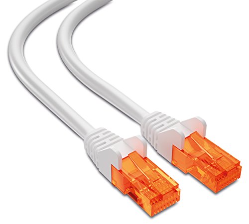 mumbi 10m CAT.5e Ethernet Lan Netzwerkkabel - CAT.5e (RJ-45) 10 Meter Kabel in weiss - 2