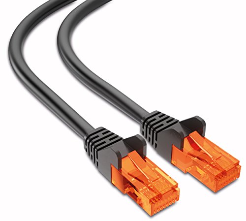 mumbi 3m CAT.5e Ethernet Lan Netzwerkkabel - CAT.5e (RJ-45) 3 Meter Kabel in schwarz - 2