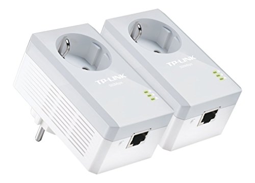 TP-Link TL-PA4010PKIT AV500 Powerline Netzwerkadapter (500Mbit/s, 1 Port, Steckdose, energiesparend, Plug & Play, kompatibel mit Adaptern anderer Marken, 2er Set) weiß