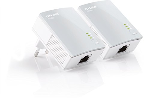 TP-Link TL-PA4010 KIT AV500 Powerline Netzwerkadapter (500Mbit/s, 1 Port, energiesparend, Plug & Play, kompatibel mit Adaptern anderer Marken, 2er Set) weiß