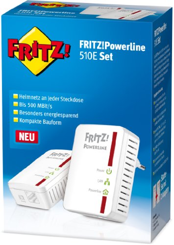 AVM FRITZ!Powerline 510E Set (500 Mbit/s, Fast-Ethernet-LAN) deutschsprachige Version - 2
